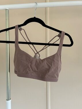 lululemon athletica Dusty Mauve Strappy Sports Bralette